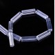 Glass Beads Rectangular 20x5mm Crystal